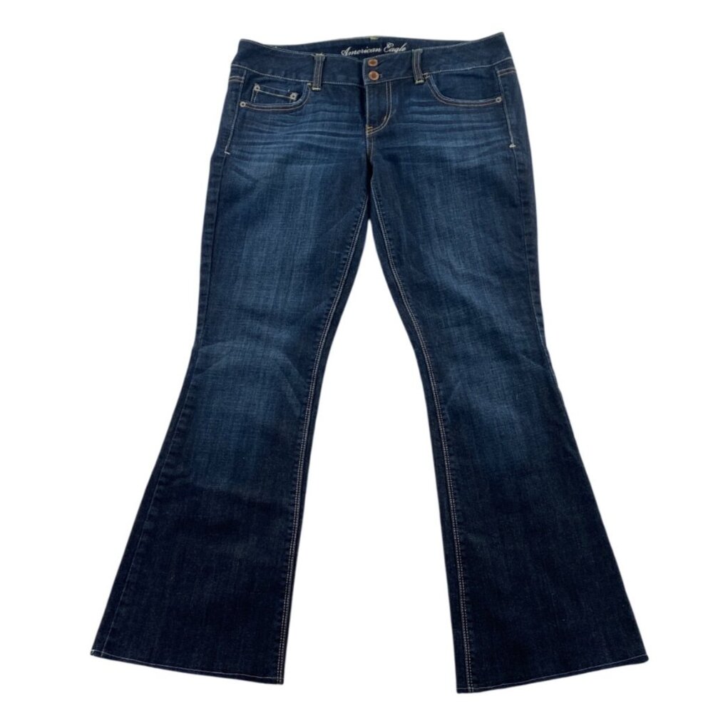 American Eagle Outfitters Dark Blue Boot Cut Jeans